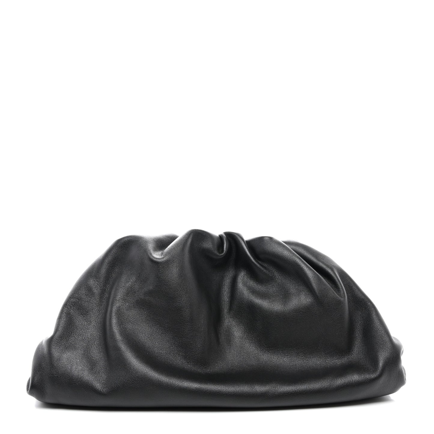 Smooth Butter Calf The Pouch Oversized Clutch Black