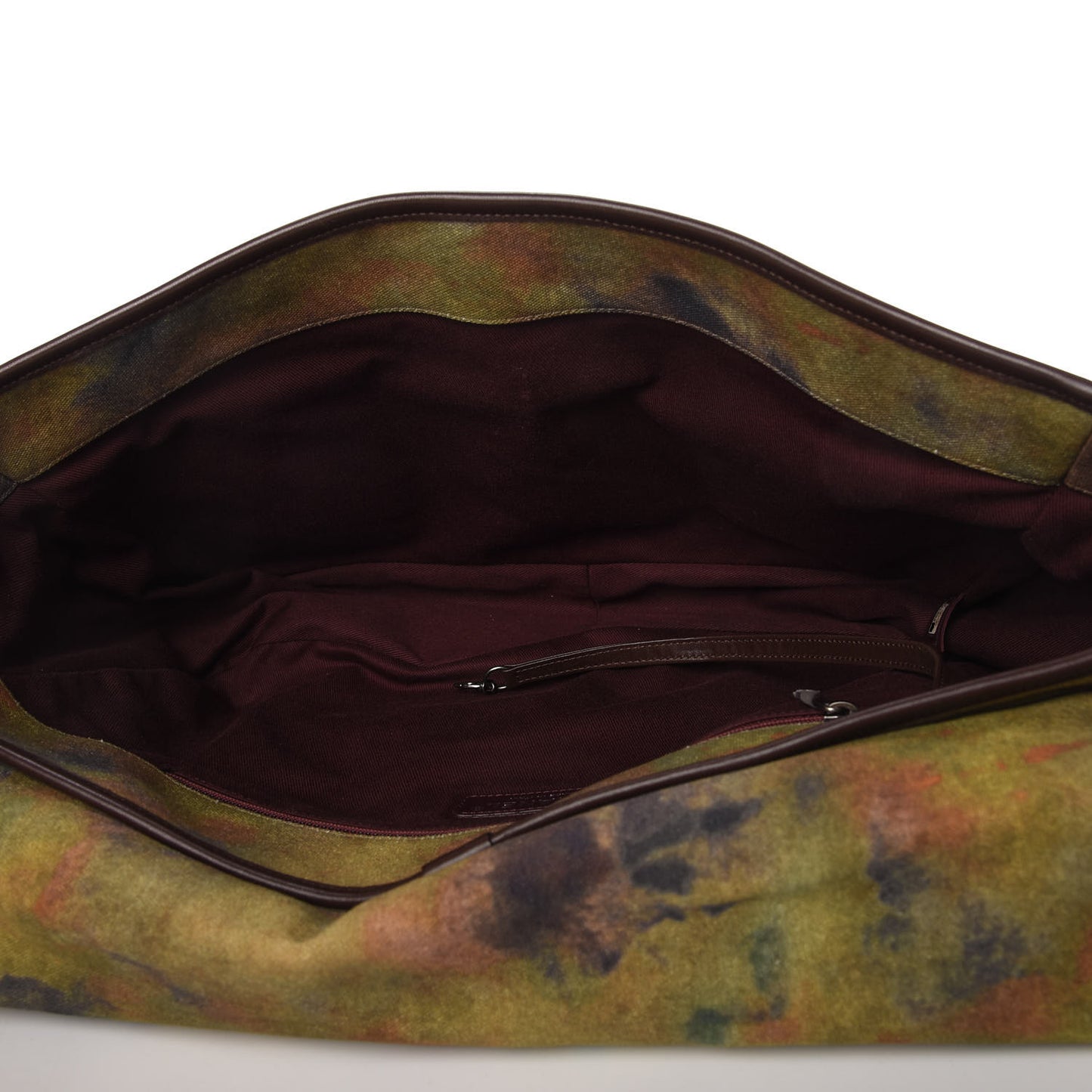 Washed Toile Large Graffiti On The Pavements Messenger Khaki Multicolor