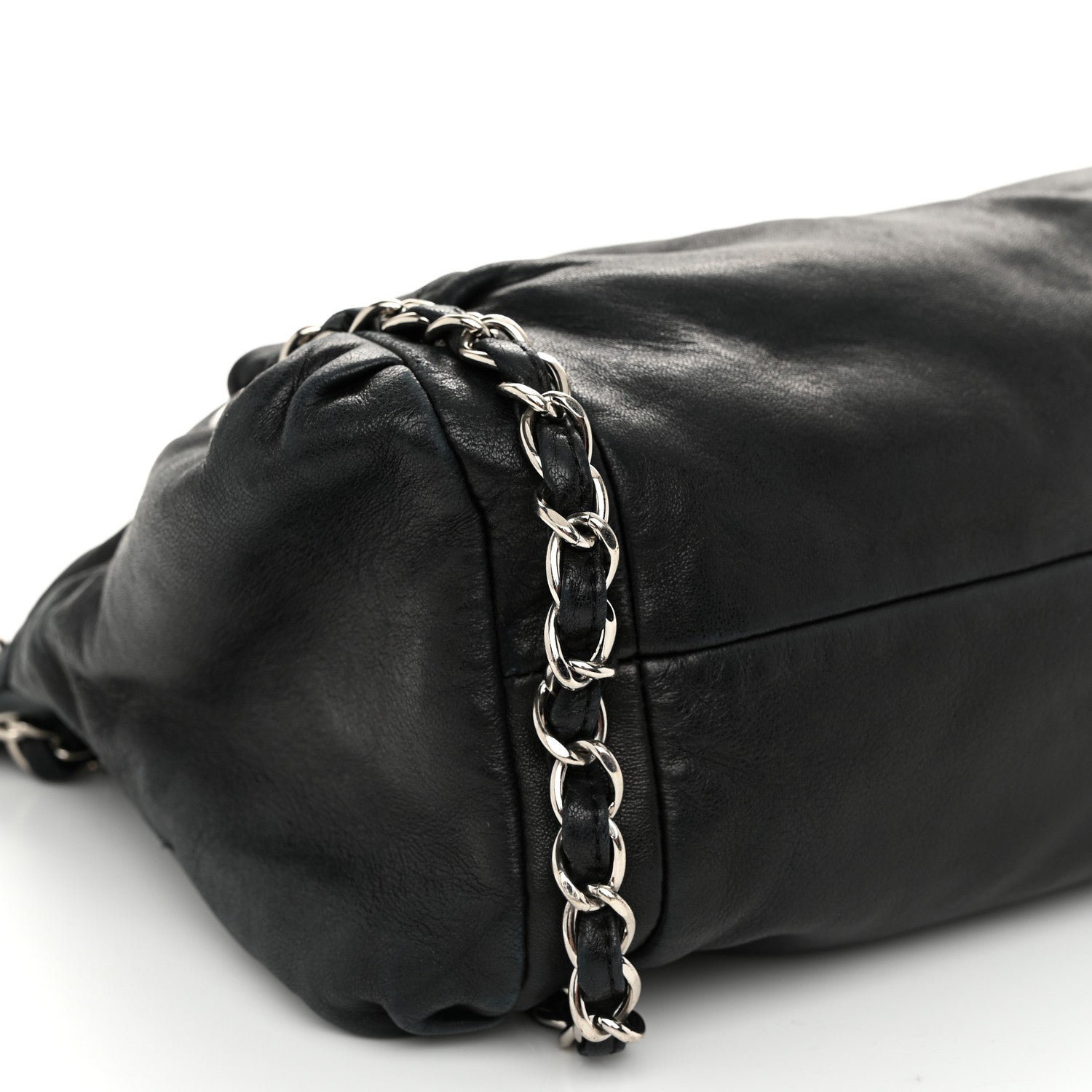 Chanel Lambskin Large Sharpei Shoulder Bag Black 9 of 13