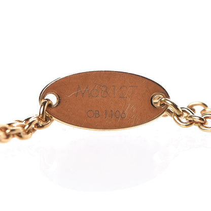 Louis Vuitton Brass Flower Full Bracelet Gold 4 of 5