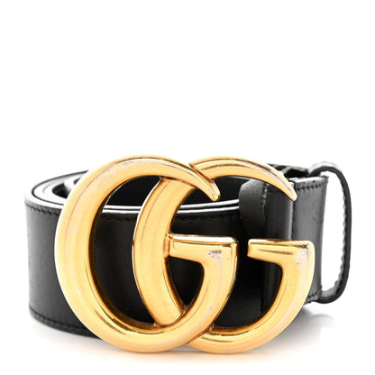 Gucci Calfskin Double G 40mm Belt 85 34 Black 1 of 8