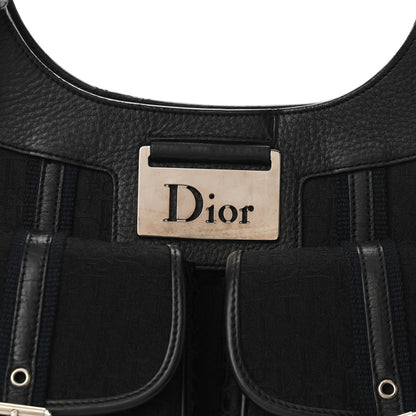 Christian Dior Monogram Pocket Satchel Black 8 of 10