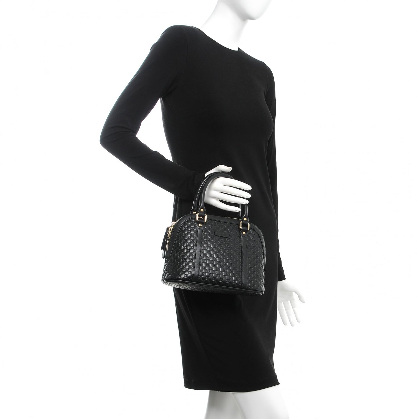 Microguccissima Mini Dome Bag Black