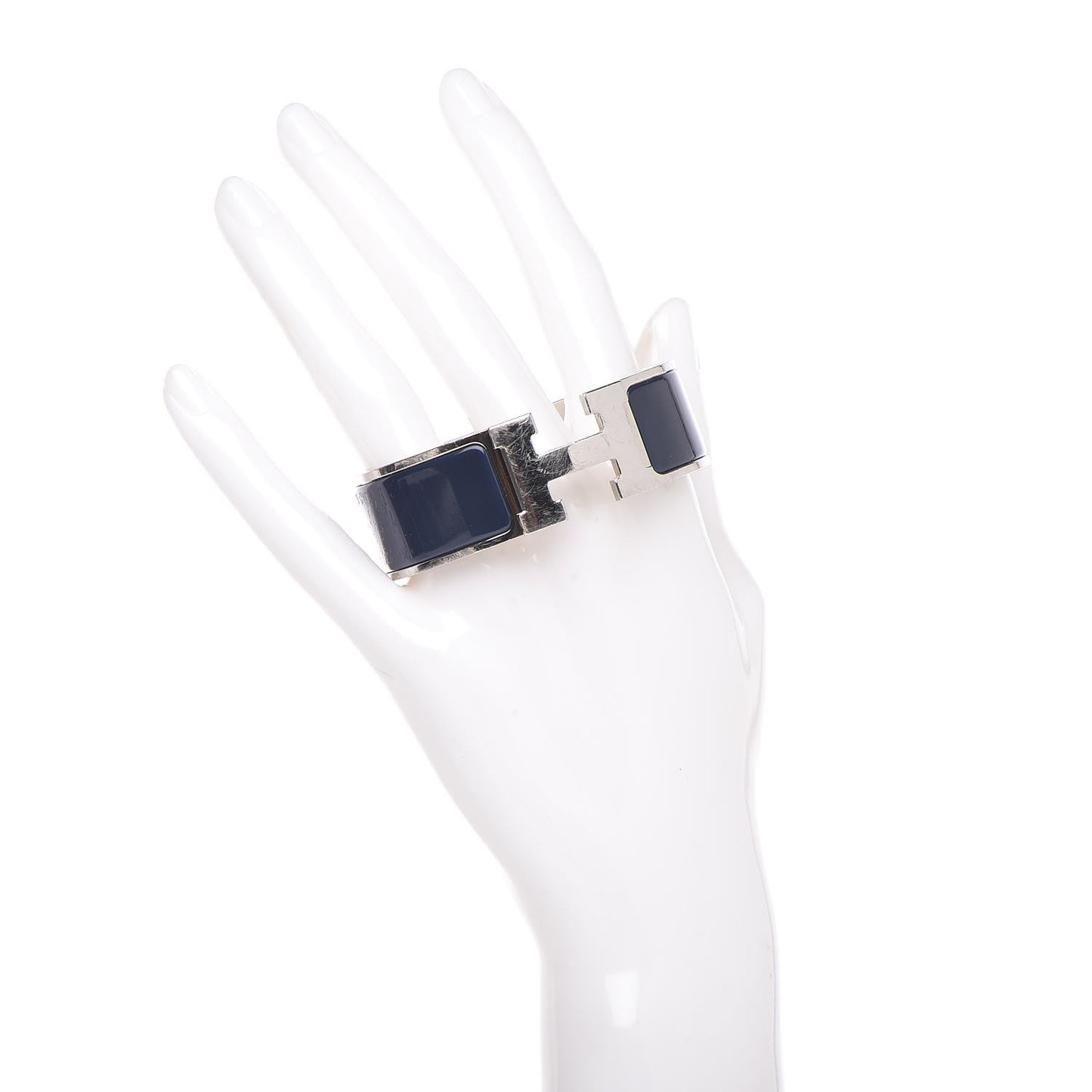 Enamel Wide Clic Clac H Bracelet PM Indigo