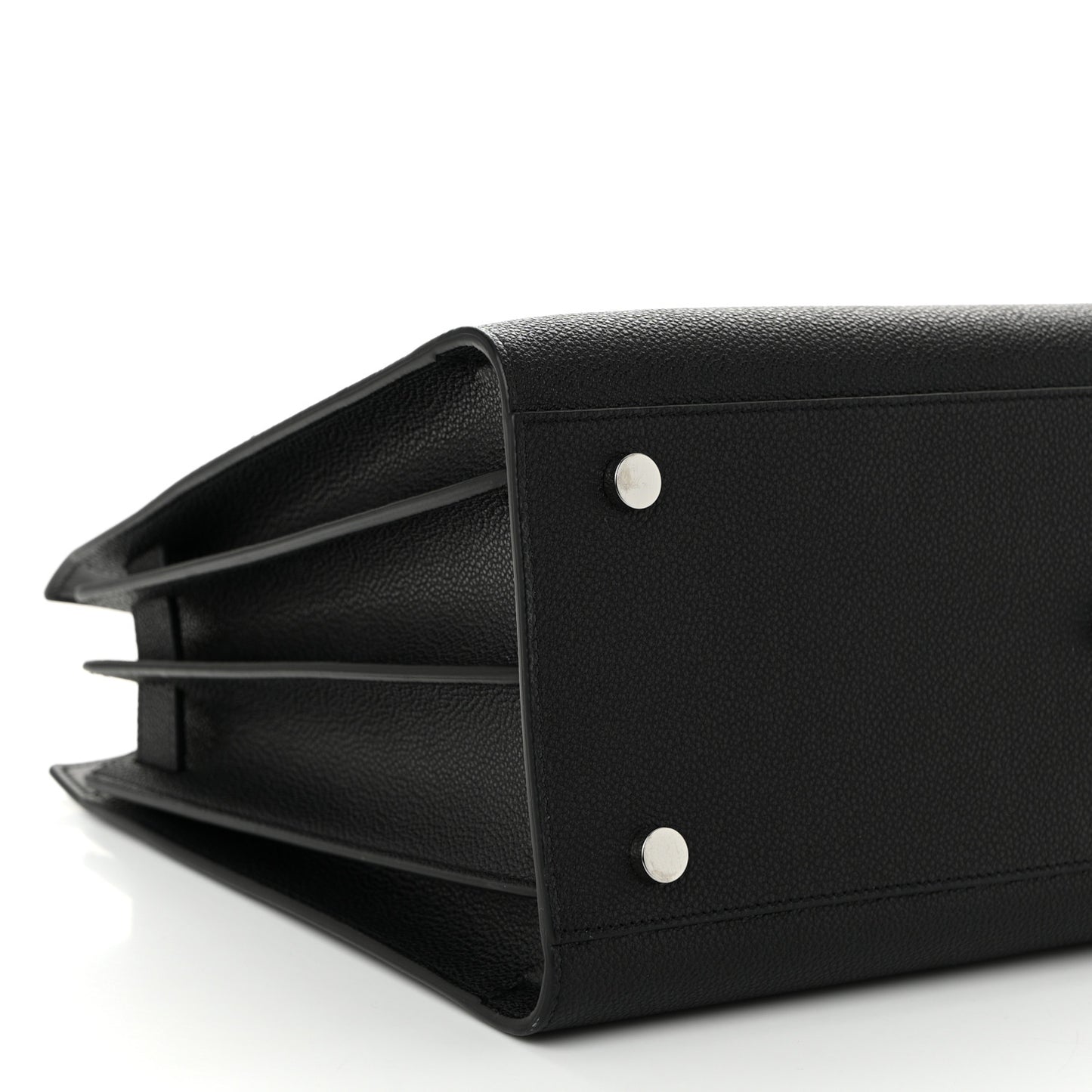 Grained Calfskin Small Sac De Jour Black