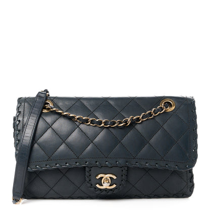 Chanel Iridescent Calfskin Small Happy Stitch Flap Black 1 of 12