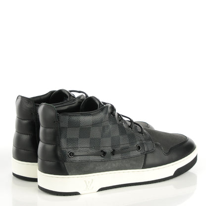Louis Vuitton Calfskin Damier Graphite Propeller Sneaker Boots 6 4 of 5