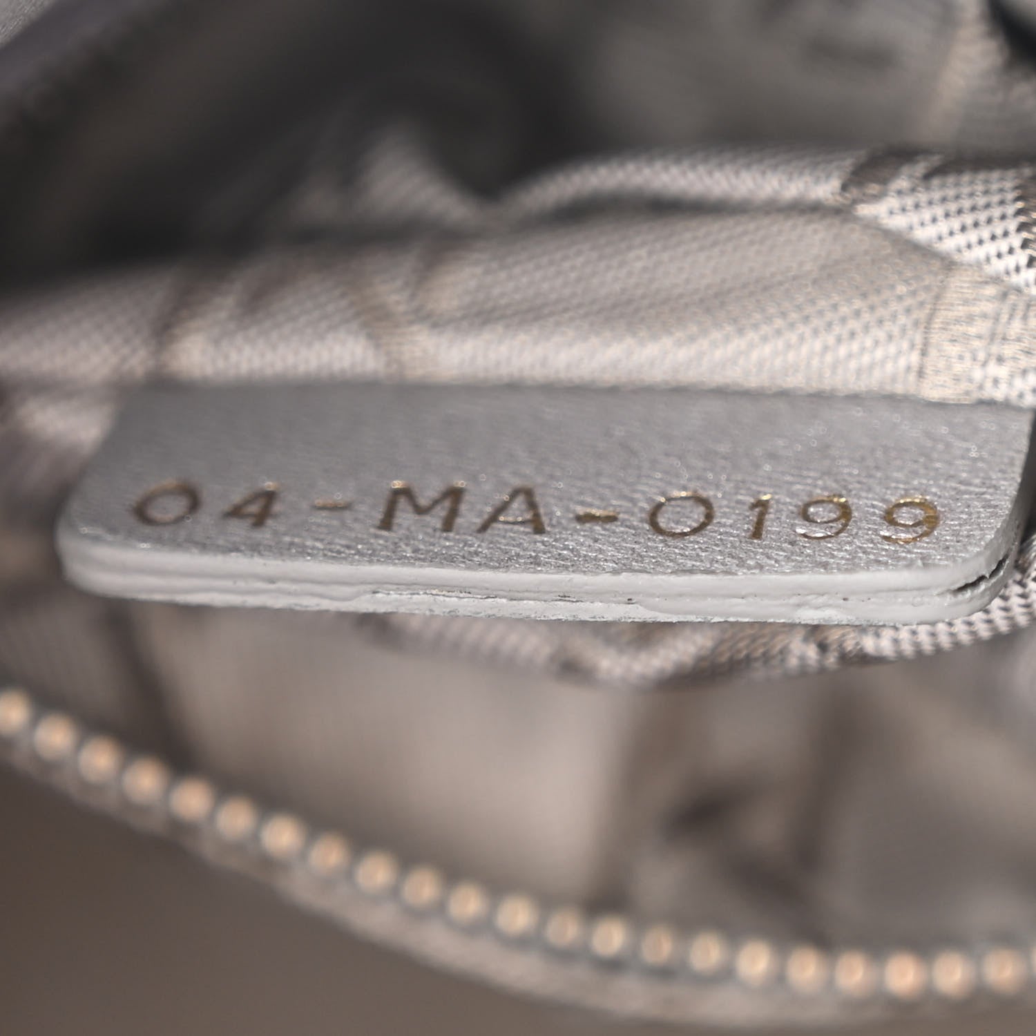 Christian Dior Metallic Lambskin Cannage Mini Lady Dior Grey 7 of 10