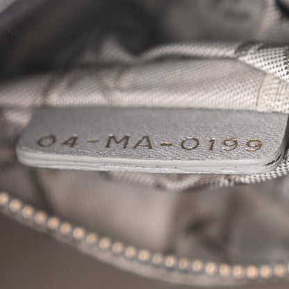 Christian Dior Metallic Lambskin Cannage Mini Lady Dior Grey 7 of 10