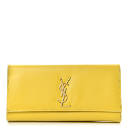 Saint Laurent Calfskin Classic Monogram Cassandre Clutch Mimosa 1 of 10
