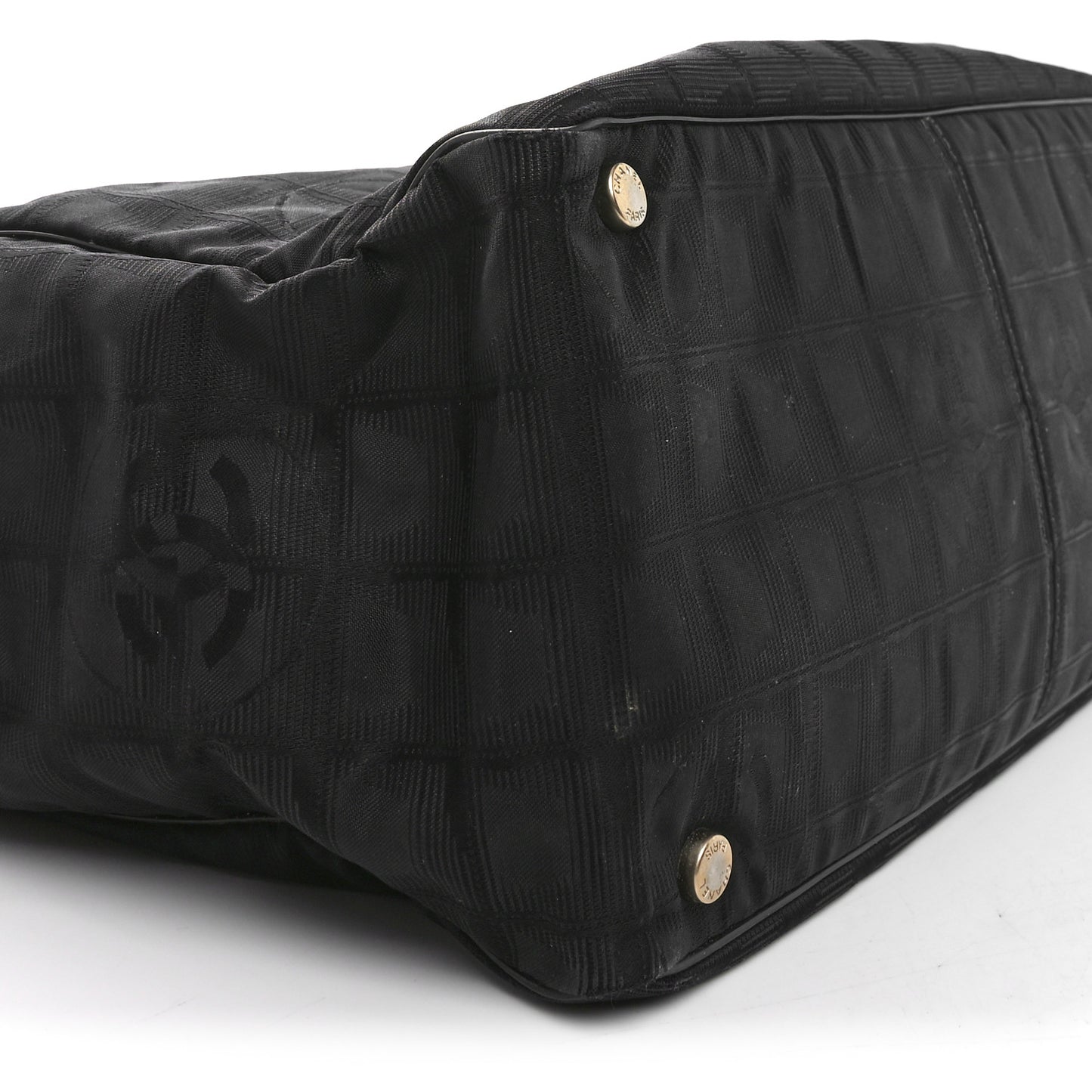 Nylon Medium Travel Tote Black