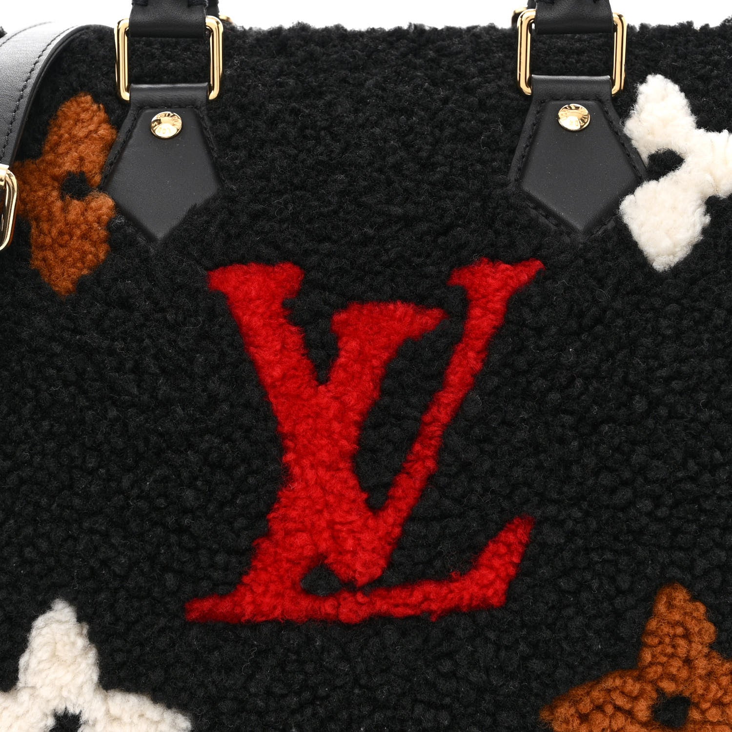Louis Vuitton Monogram Teddy Speedy Bandouliere 25 Red 7 of 9