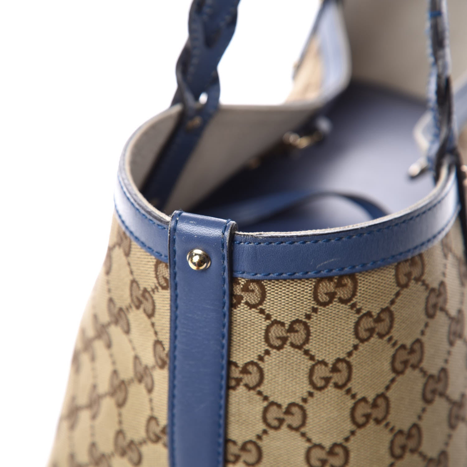 Gucci Monogram Medium Craft Tote Turquoise 21 of 30