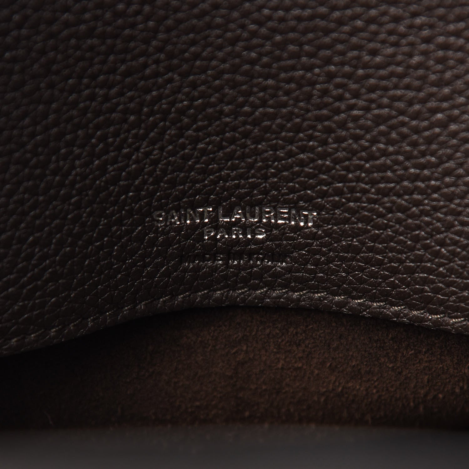 Saint Laurent Grained Calfskin Small Supple Sac de Jour Dark Brown 5 of 9