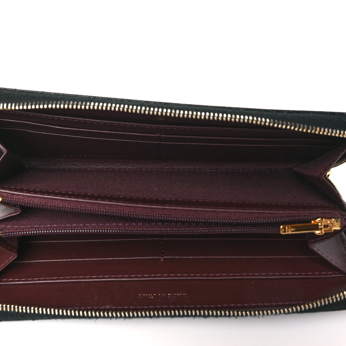 Caviar Quilted Large Gusset Zip Around Wallet Black