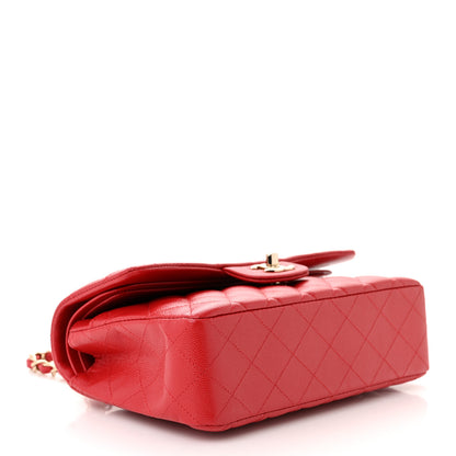 Chanel Caviar Quilted Small Double Flap Red 4 of 11