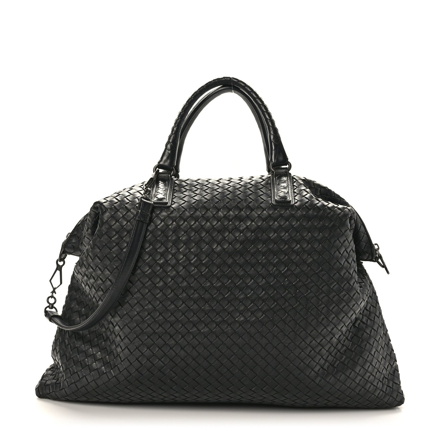 Bottega Veneta Nappa Intrecciato Maxi Convertible Tote Black 1 of 9