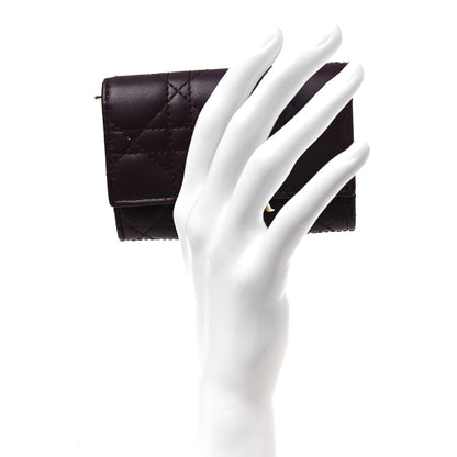 Christian Dior Lambskin Cannage Miss Dior Glycine Wallet Deep Fuchsia 2 of 8