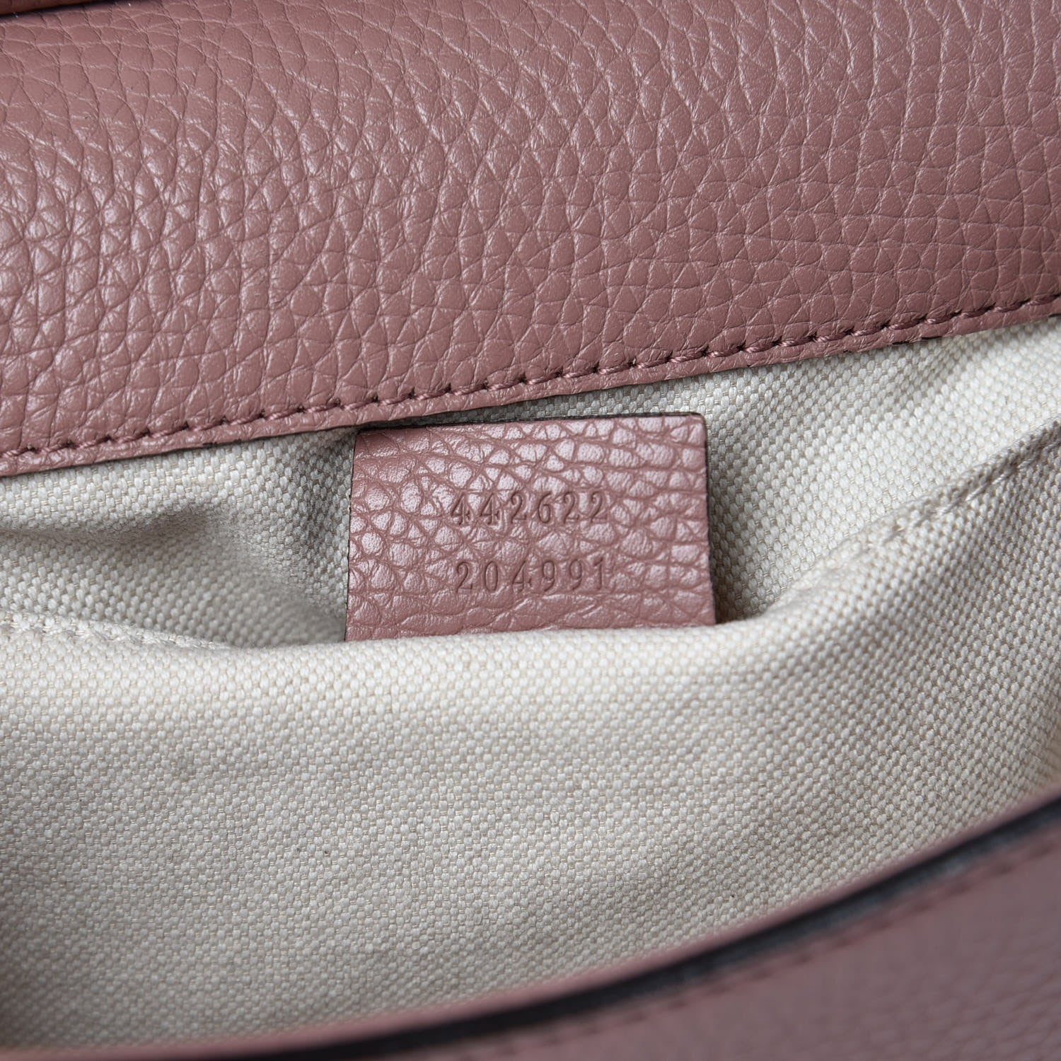 Gucci Calfskin Mini GG Marmont Top Handle Bag Rosy Phard 7 of 9