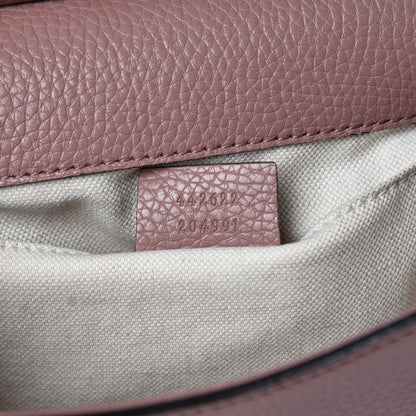 Gucci Calfskin Mini GG Marmont Top Handle Bag Rosy Phard 7 of 9