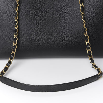 Chanel Caviar Small Studded Deauville Tote Black 7 of 11