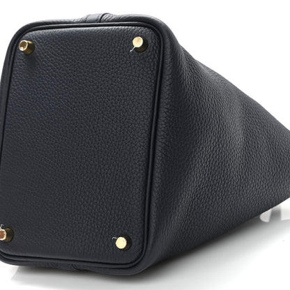 Hermes Taurillon Clemence Picotin Lock 18 PM Bleu Nuit 10 of 11