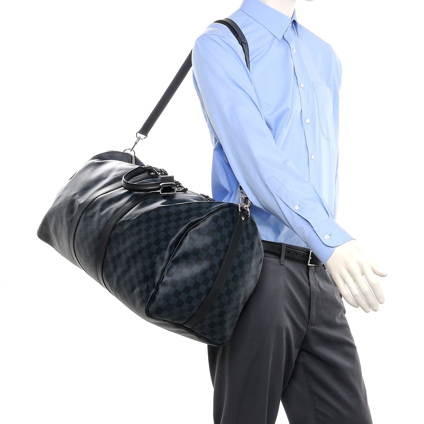 Damier Cobalt Keepall Bandouliere 55