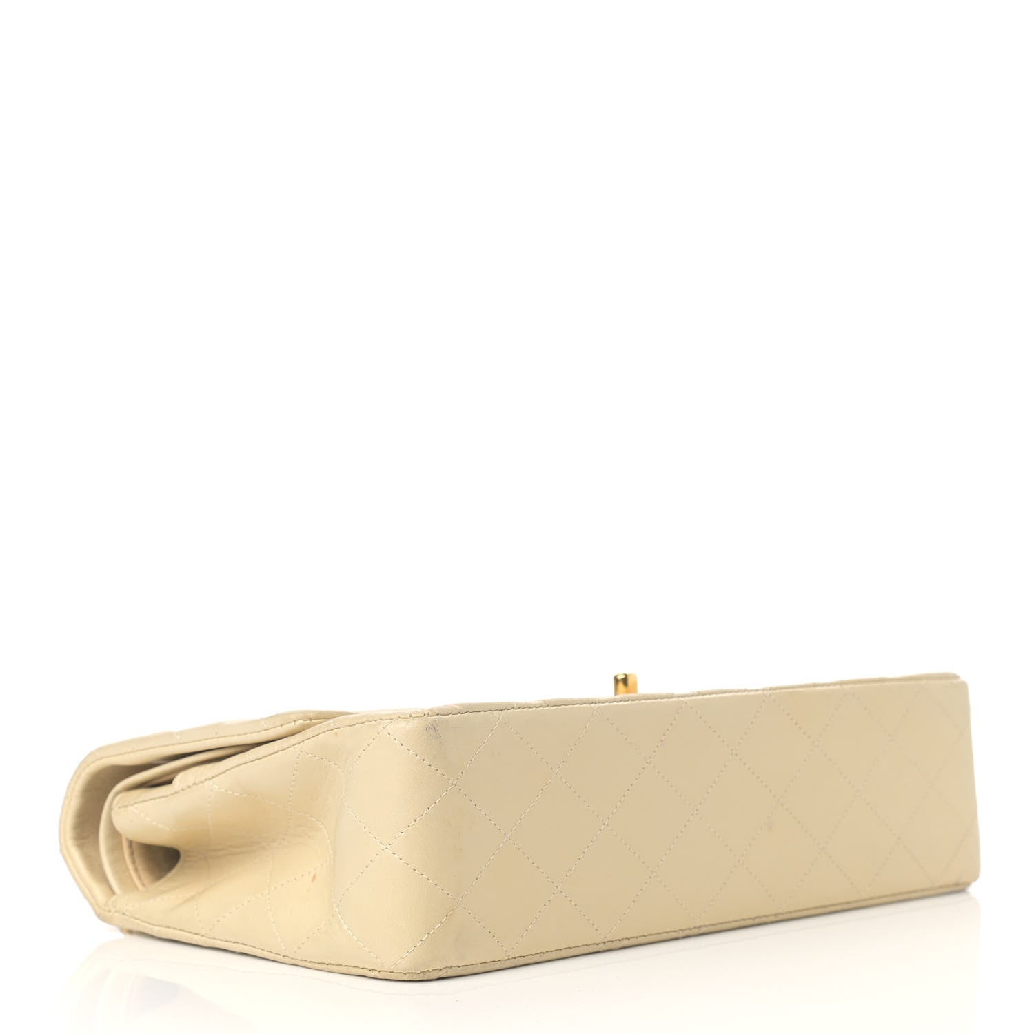 Chanel Lambskin Quilted Medium Double Flap Light Beige 4 of 21
