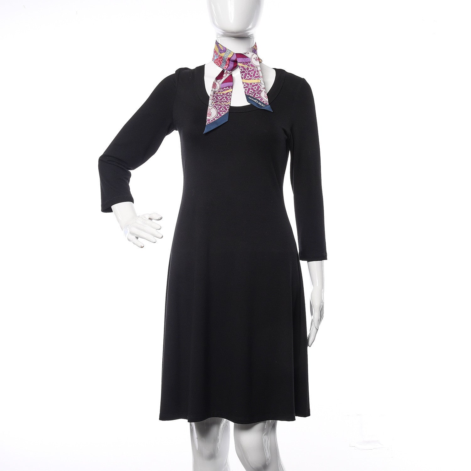 Hermes Silk La Promenade Du Matin Twilly Prune Rose Mauve 2 of 2