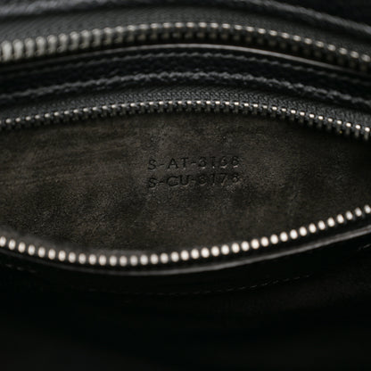 Celine Drummed Calfskin Micro Luggage Black 6 of 9
