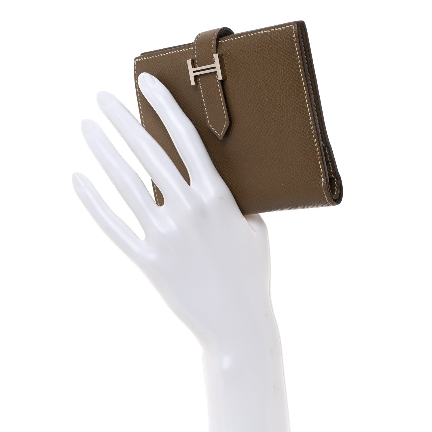 Hermes Epsom Bearn Compact Wallet Etoupe 2 of 7