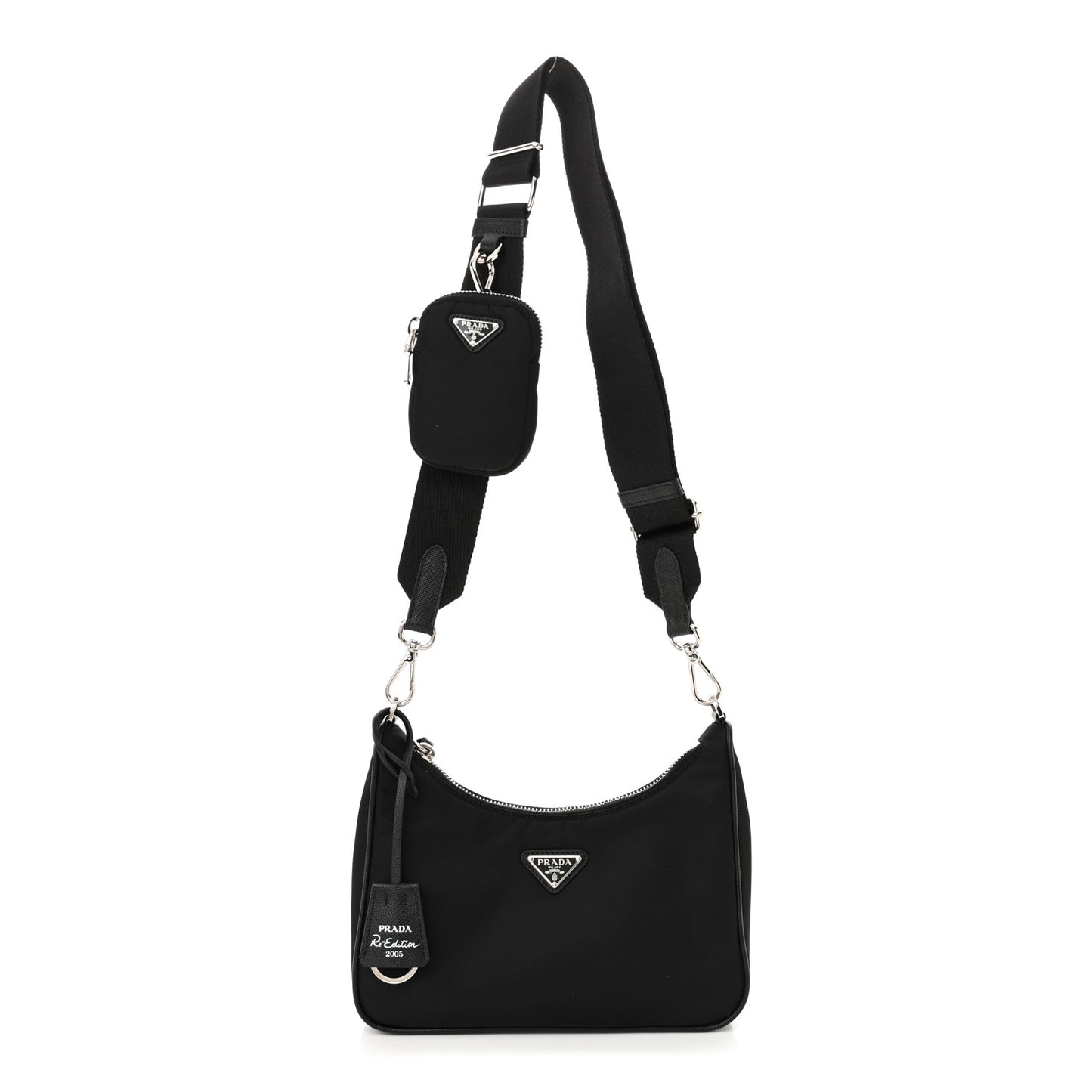 Nylon Re-Edition 2005 Shoulder Bag Black