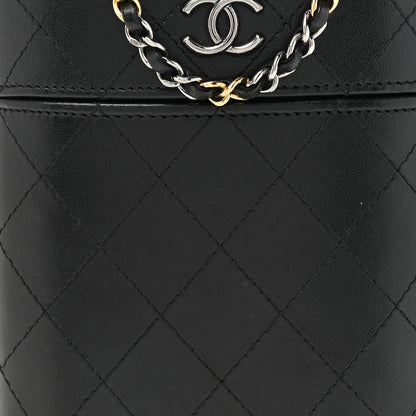Chanel Lambskin Quilted Chain Around Phone Holder Black 8 of 12