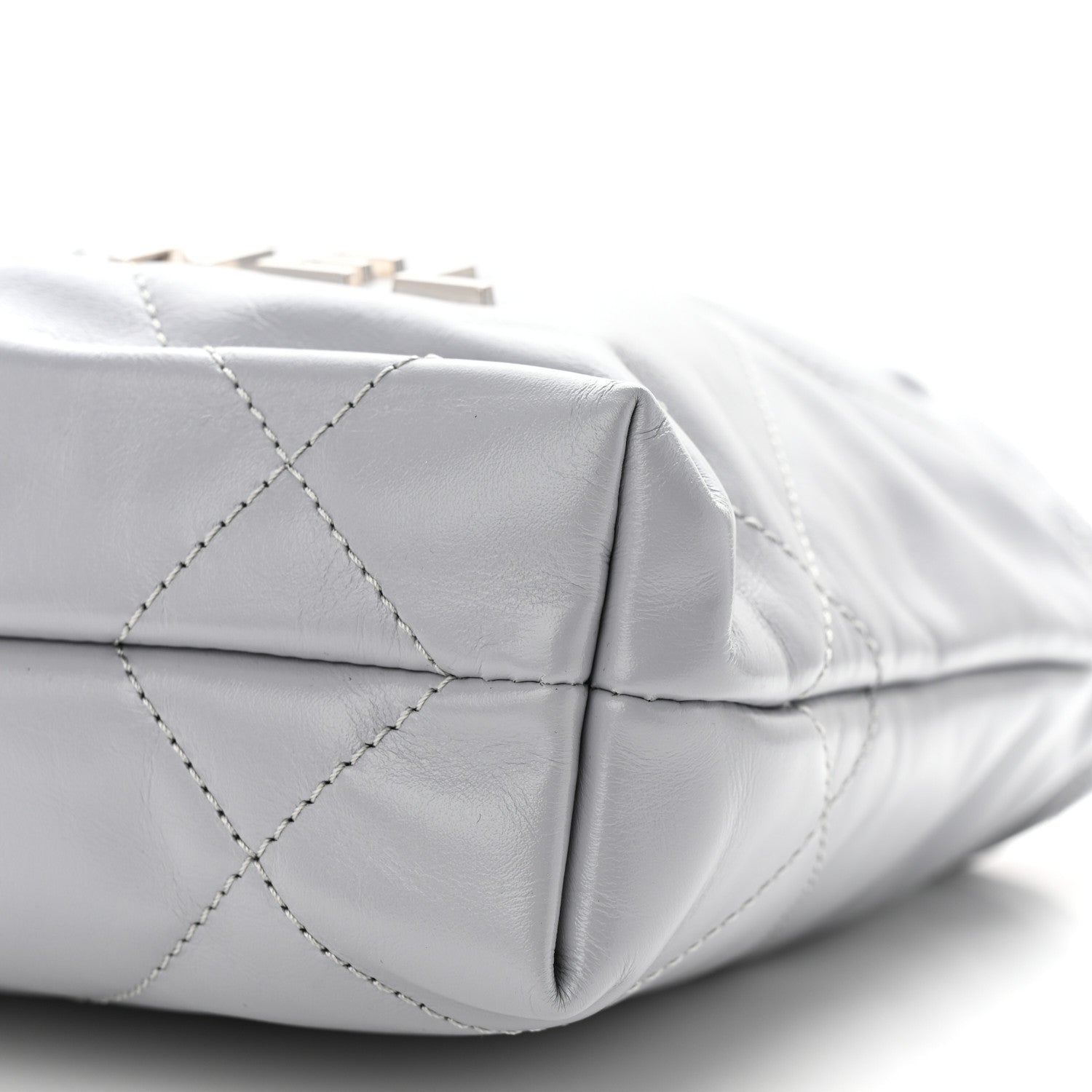 Chanel Shiny Calfskin Quilted Mini Chanel 22 Grey 10 of 10