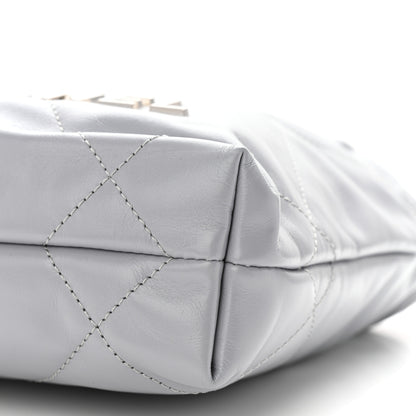 Chanel Shiny Calfskin Quilted Mini Chanel 22 Grey 10 of 10