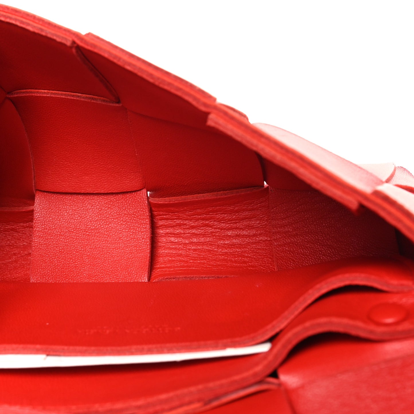 Nappa Maxi Intreccio The Belt Cassette Bag Bright Red