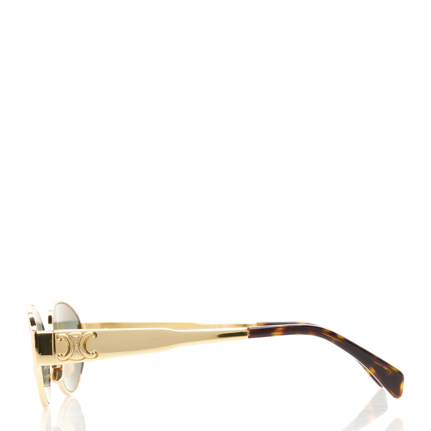 Metal Triomphe 01 Sunglasses CL40235U Gold Green