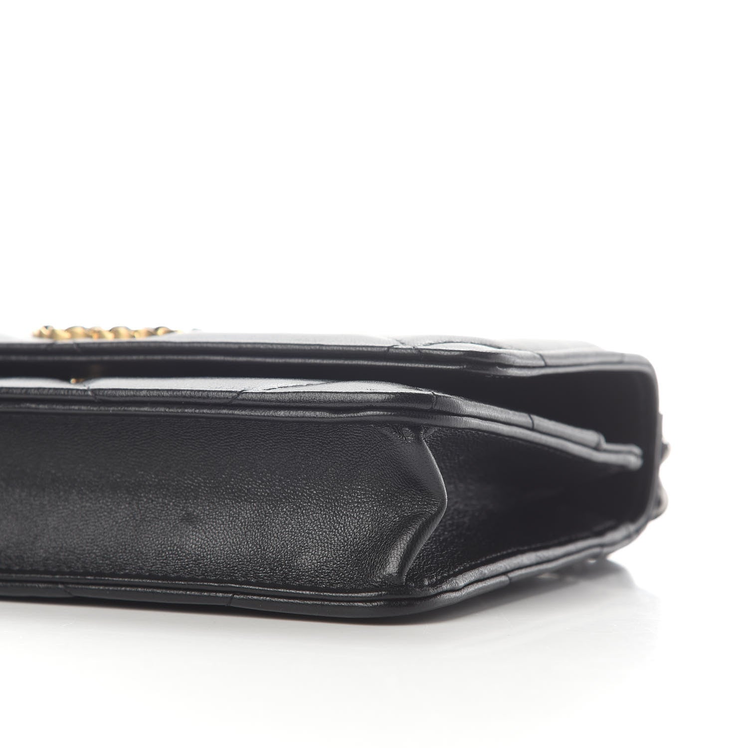 Chanel Lambskin Quilted Chanel 19 Wallet On Chain WOC Black 9 of 10