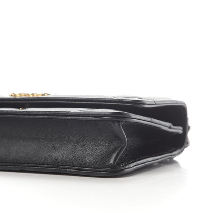 Chanel Lambskin Quilted Chanel 19 Wallet On Chain WOC Black 9 of 10