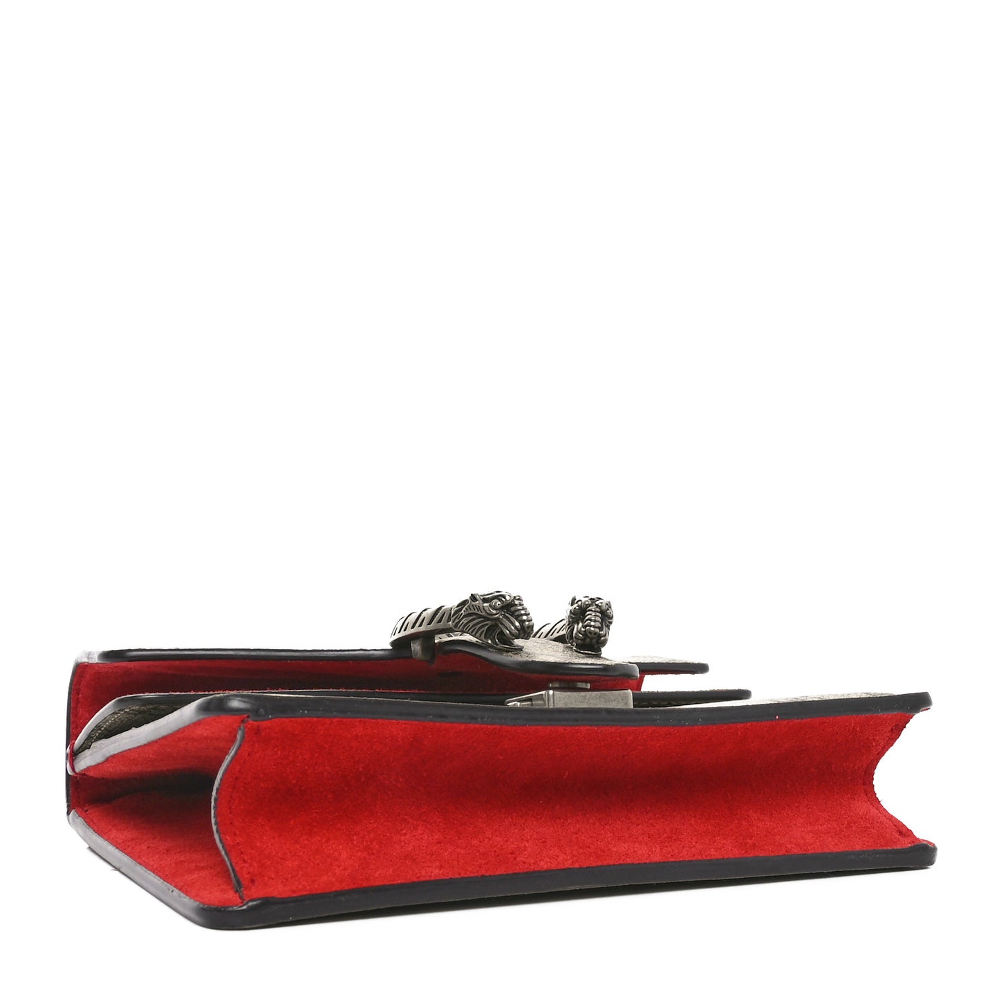 GG Supreme Monogram Mini Dionysus Shoulder Bag Hibiscus Red