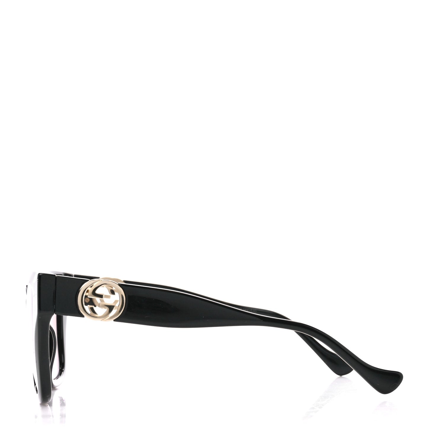 Acetate Square Frame Chain Sunglasses GG1023S Black