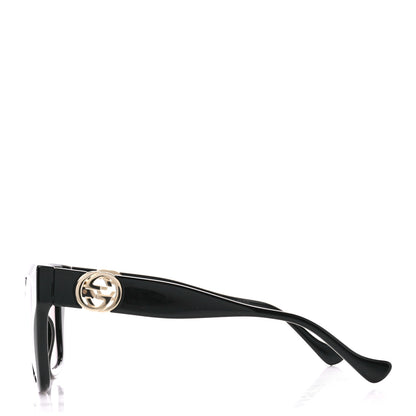 Gucci Acetate Square Frame Chain Sunglasses GG1023S Black 3 of 8