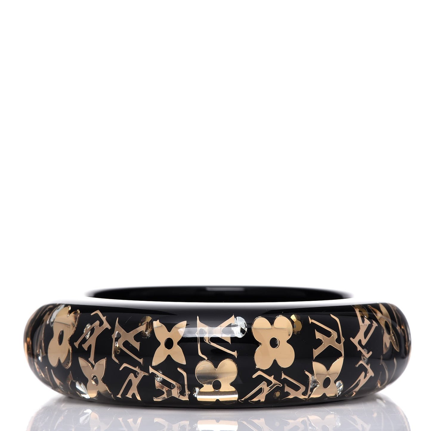 Resin Swarovski Medium Inclusion Bracelet GM Black