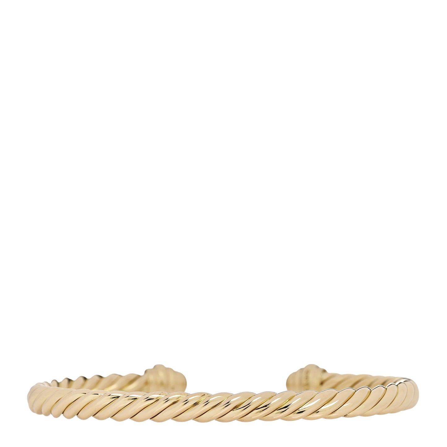 18K Yellow Gold Diamond 4.5mm Renaissance Oval Cablespira Bracelet