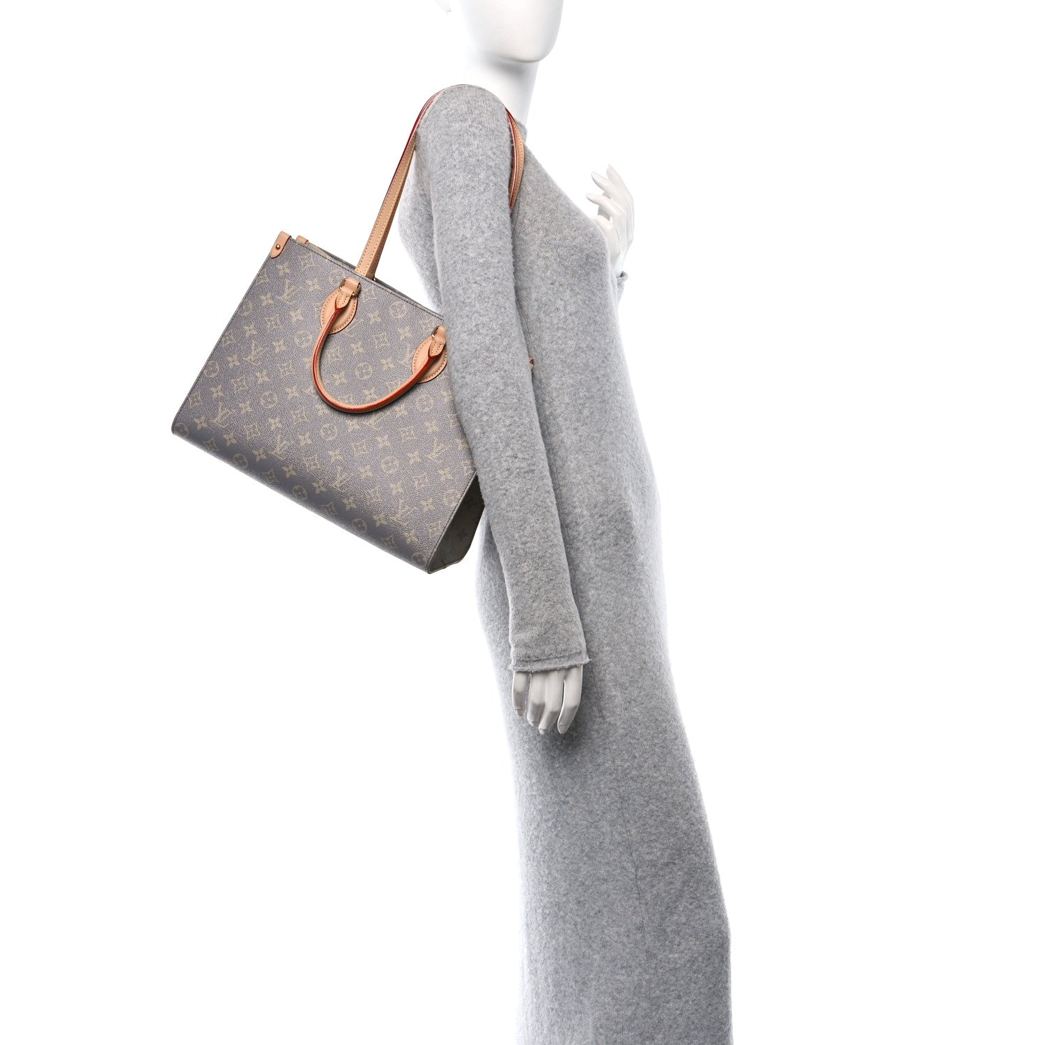 Louis Vuitton Monogram Onthego MM Trianon Gray 2 of 9
