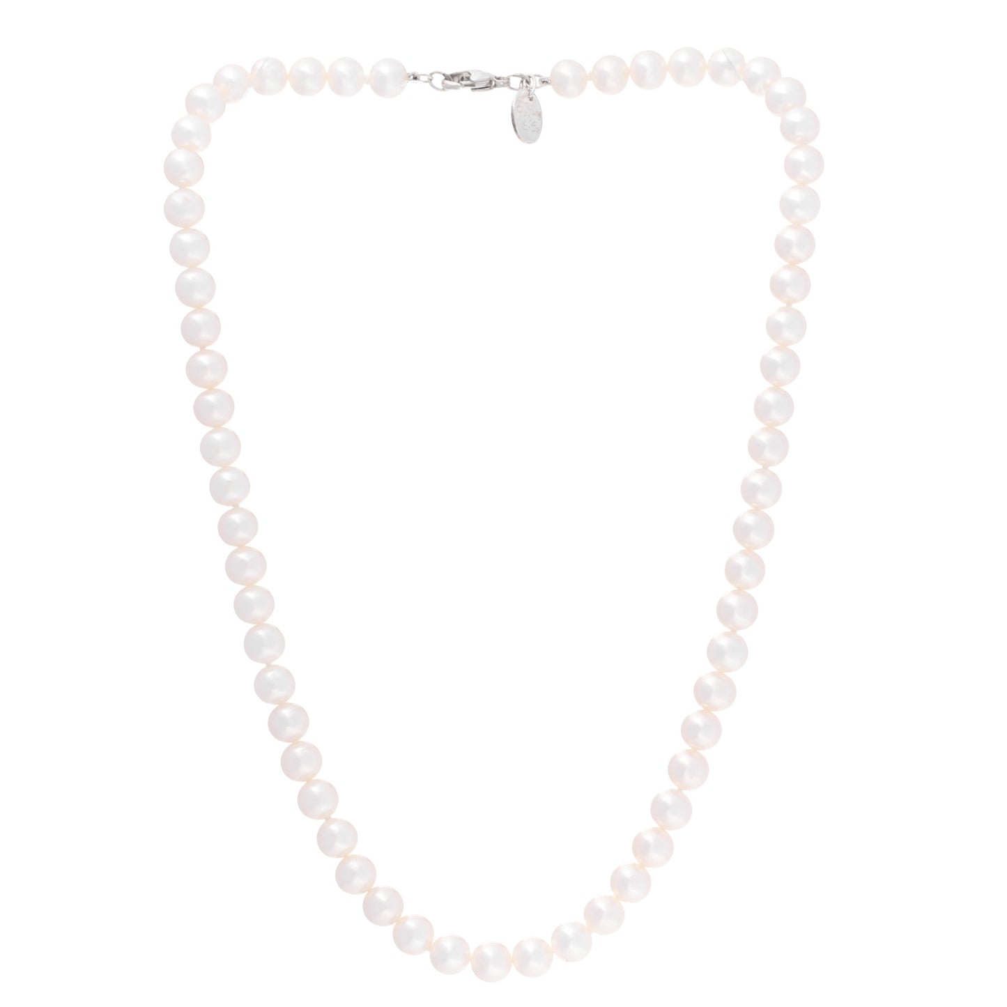 Sterling Silver Freshwater Pearl 6-7mm Ziegfeld Necklace