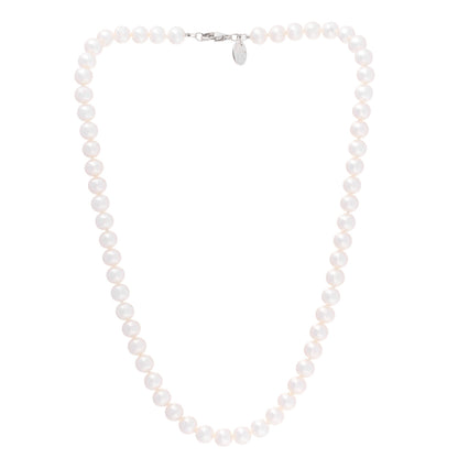 Tiffany Sterling Silver Freshwater Pearl 6-7mm Ziegfeld Necklace 3 of 6