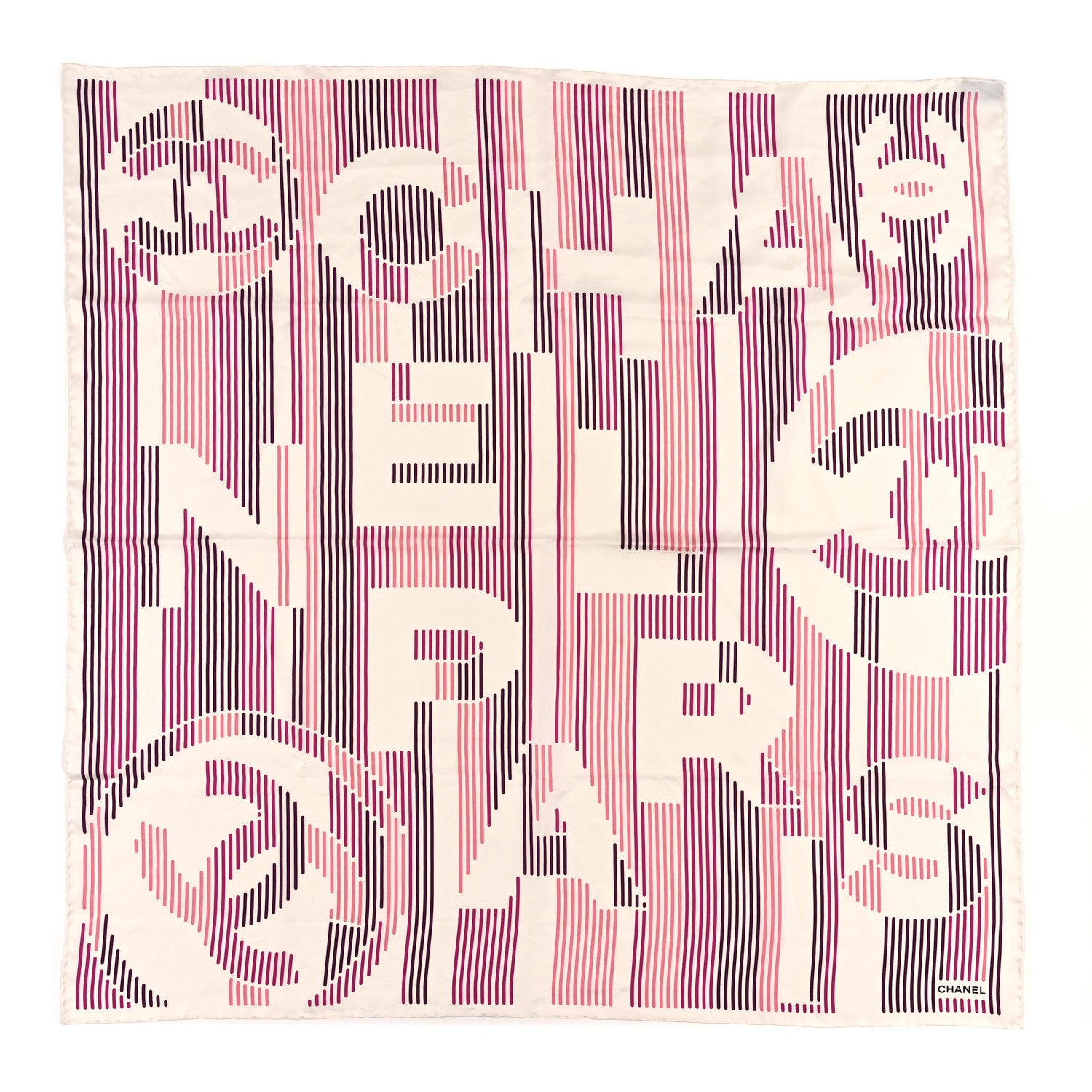 Chanel Silk CC Square Scarf Pink 1 of 3