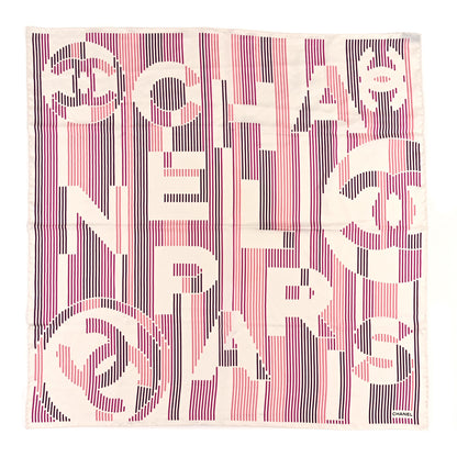 Chanel Silk CC Square Scarf Pink 1 of 3