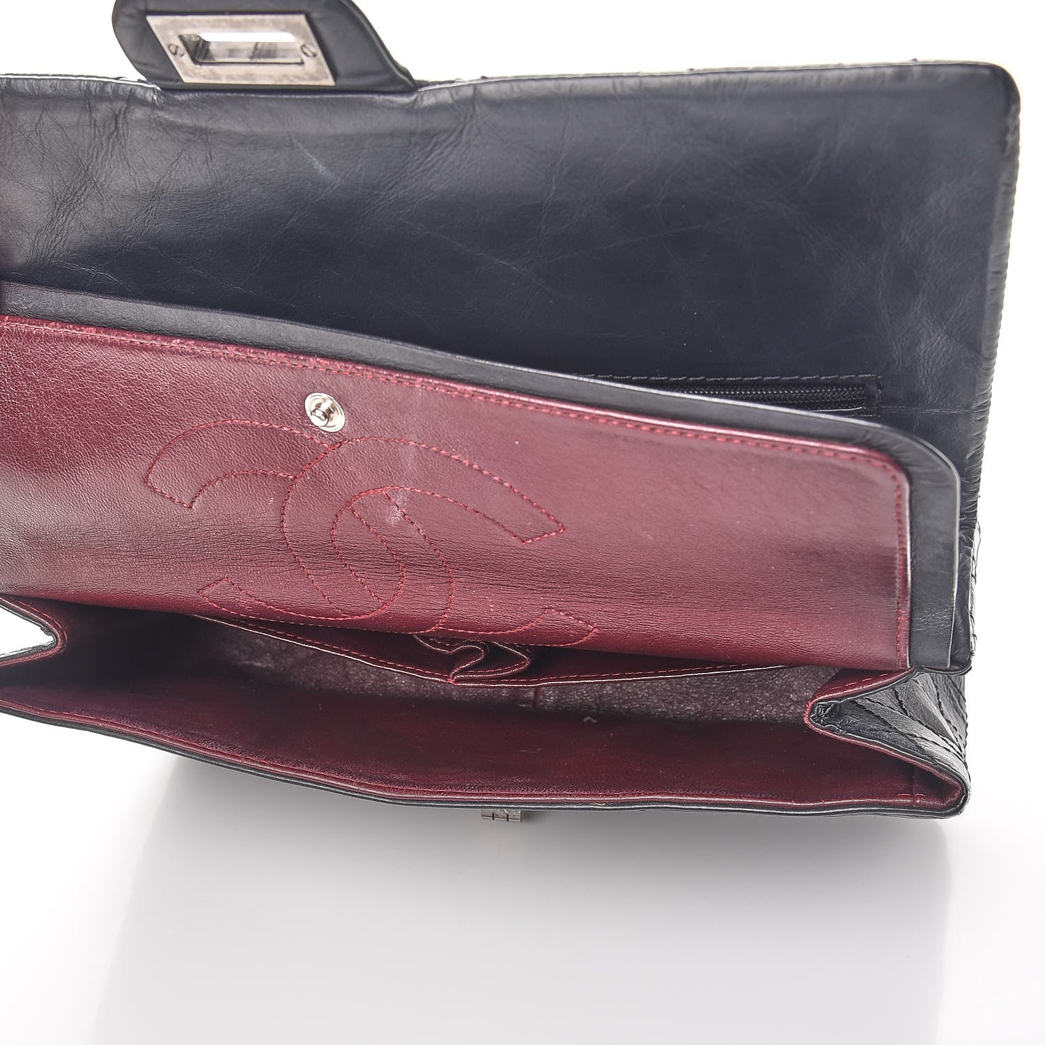 Chanel Aged Calfskin Quilted 2.55 Reissue 226 Flap Dark Grey 6 of 13